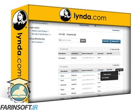 آموزش مدیریت LyndaPro Account