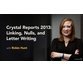 آموزش کار با امکانات لینک ها ، Null ها و نوشتن Letter در Crystal Reports 2013 1