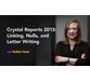 آموزش کار با امکانات لینک ها ، Null ها و نوشتن Letter در Crystal Reports 2013 2