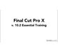فیلم یادگیری کامل Final Cut Pro 10.2.x 1