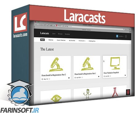 آموزش کار با وب سایت Laracast