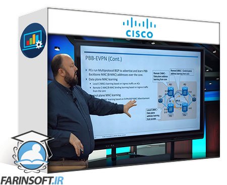 فیلم یادگیری Cisco IOS XR Ethernet VPN Implementation and Verification (IOSXR303) v1.0