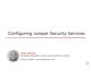 آموزش پیکربندی سرویس های امنیتی در Juniper 5