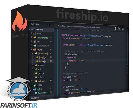 کورس کدنویسی Next.js Firebase