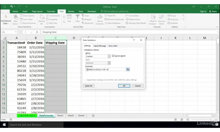 data validation in excel 2016 for mac